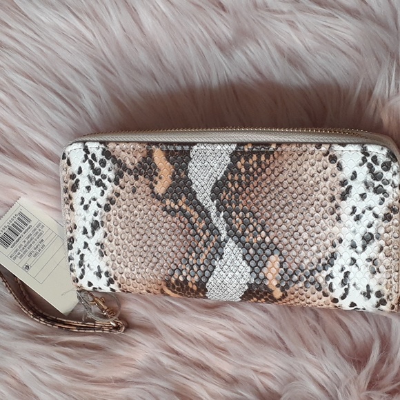 Brand New A NEW DAY Snakeskin DOUBLE WALLET - Picture 4 of 4